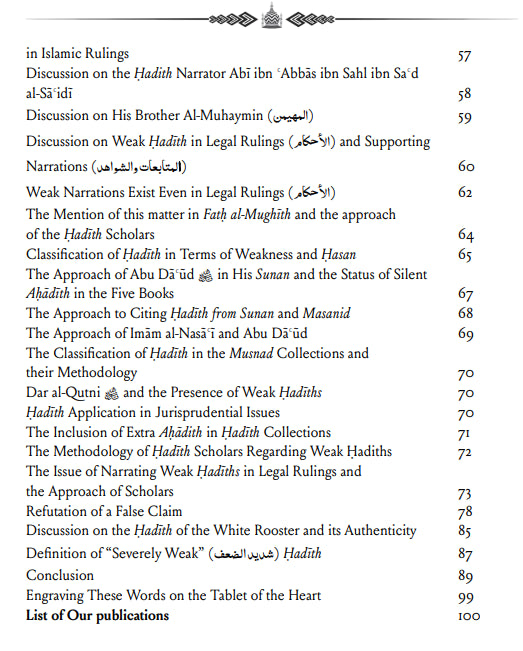 Guidance on Weak Hadith