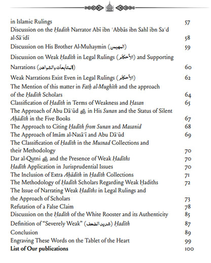 Guidance on Weak Hadith