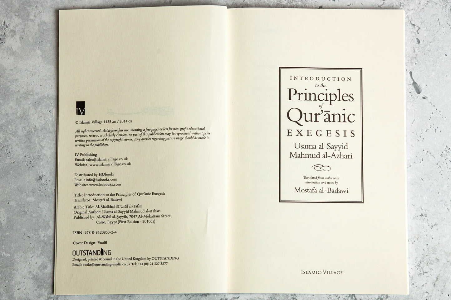 Introduction to the Principles of Qur'anic Exegesis
