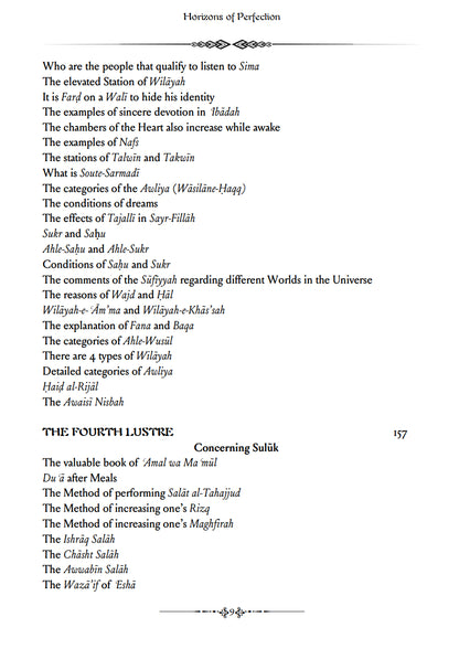 Horizons of Perfection - A manual on Sufism