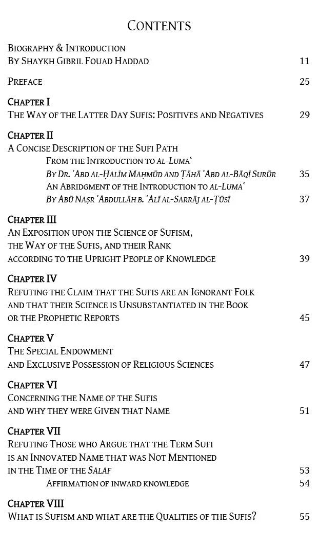 The Scholars of the Sufis